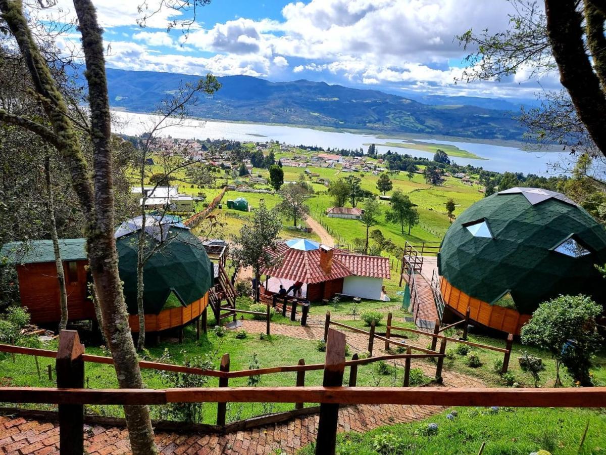 Glamping Sede Campestre Mirador De Pueblo Viejo Otel Guatavita Dış mekan fotoğraf