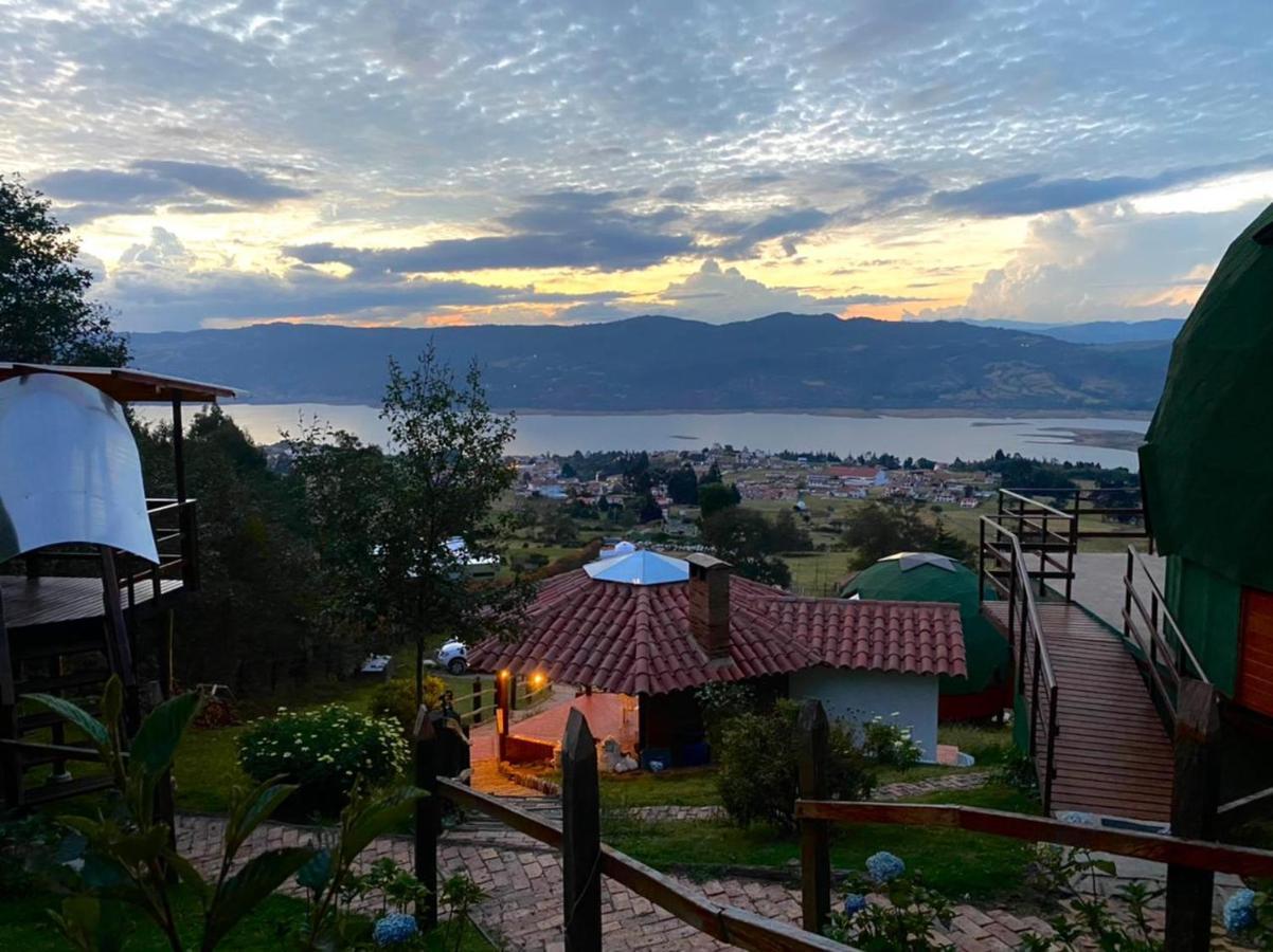 Glamping Sede Campestre Mirador De Pueblo Viejo Otel Guatavita Dış mekan fotoğraf