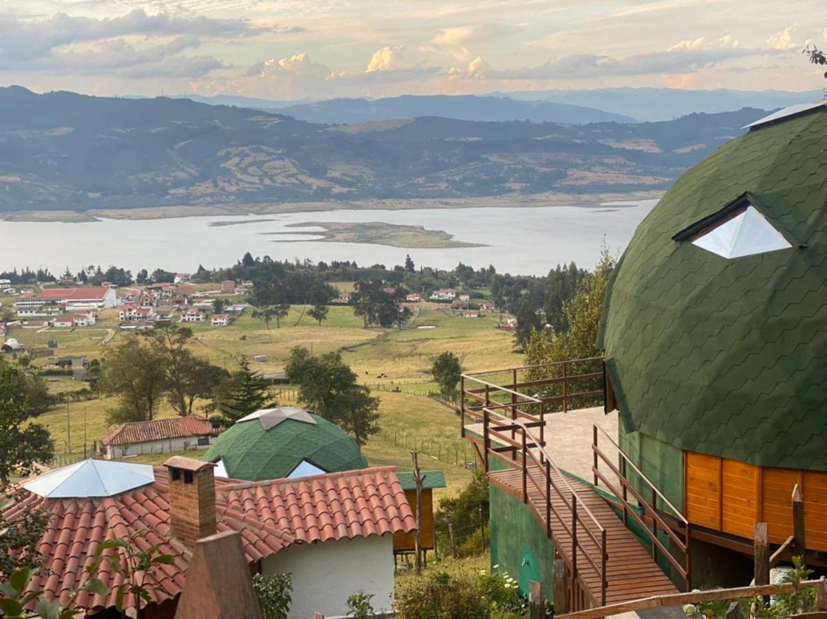 Glamping Sede Campestre Mirador De Pueblo Viejo Otel Guatavita Dış mekan fotoğraf