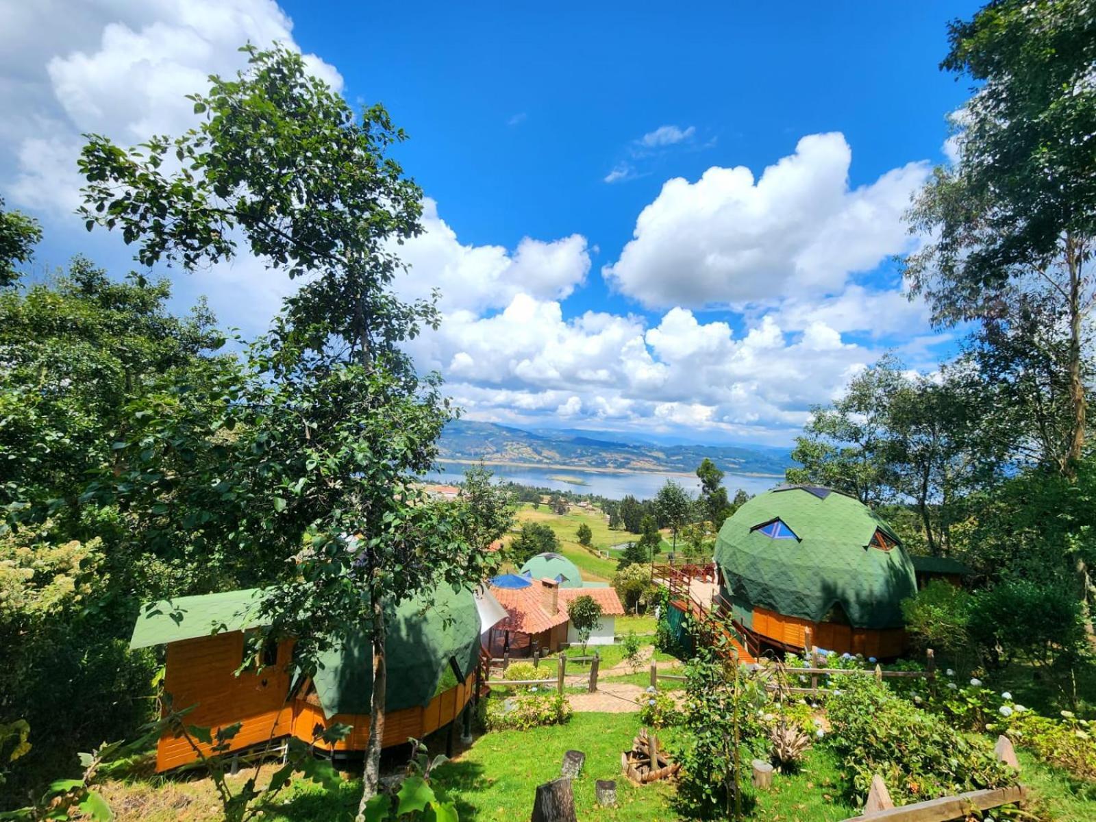 Glamping Sede Campestre Mirador De Pueblo Viejo Otel Guatavita Dış mekan fotoğraf