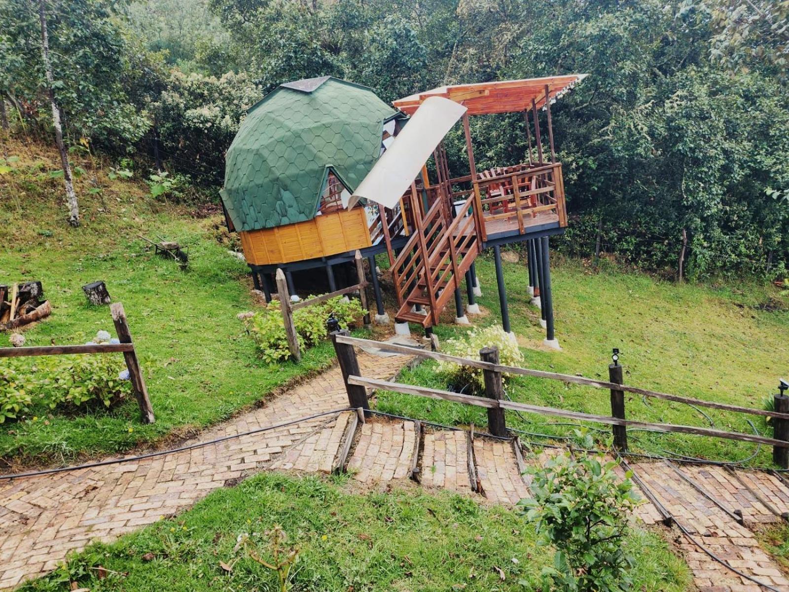 Glamping Sede Campestre Mirador De Pueblo Viejo Otel Guatavita Dış mekan fotoğraf