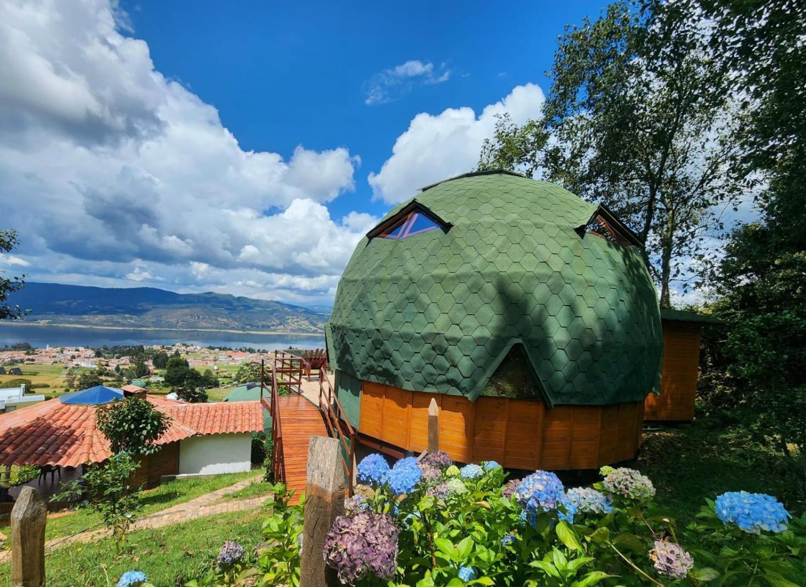 Glamping Sede Campestre Mirador De Pueblo Viejo Otel Guatavita Dış mekan fotoğraf