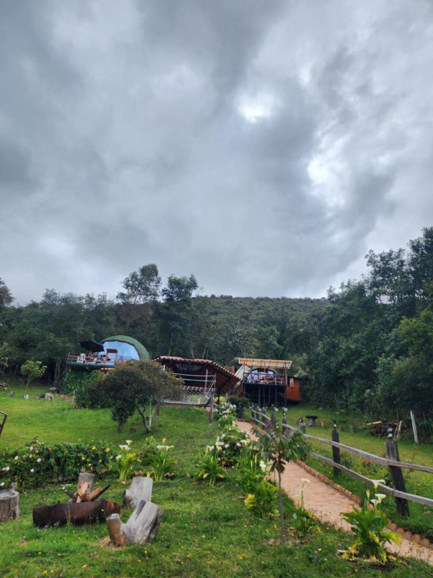 Glamping Sede Campestre Mirador De Pueblo Viejo Otel Guatavita Dış mekan fotoğraf