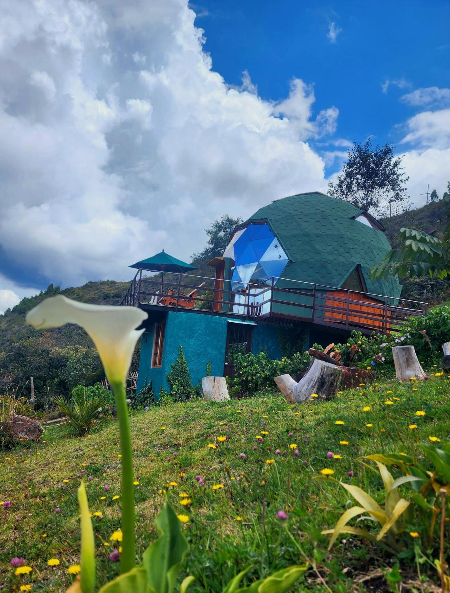 Glamping Sede Campestre Mirador De Pueblo Viejo Otel Guatavita Dış mekan fotoğraf