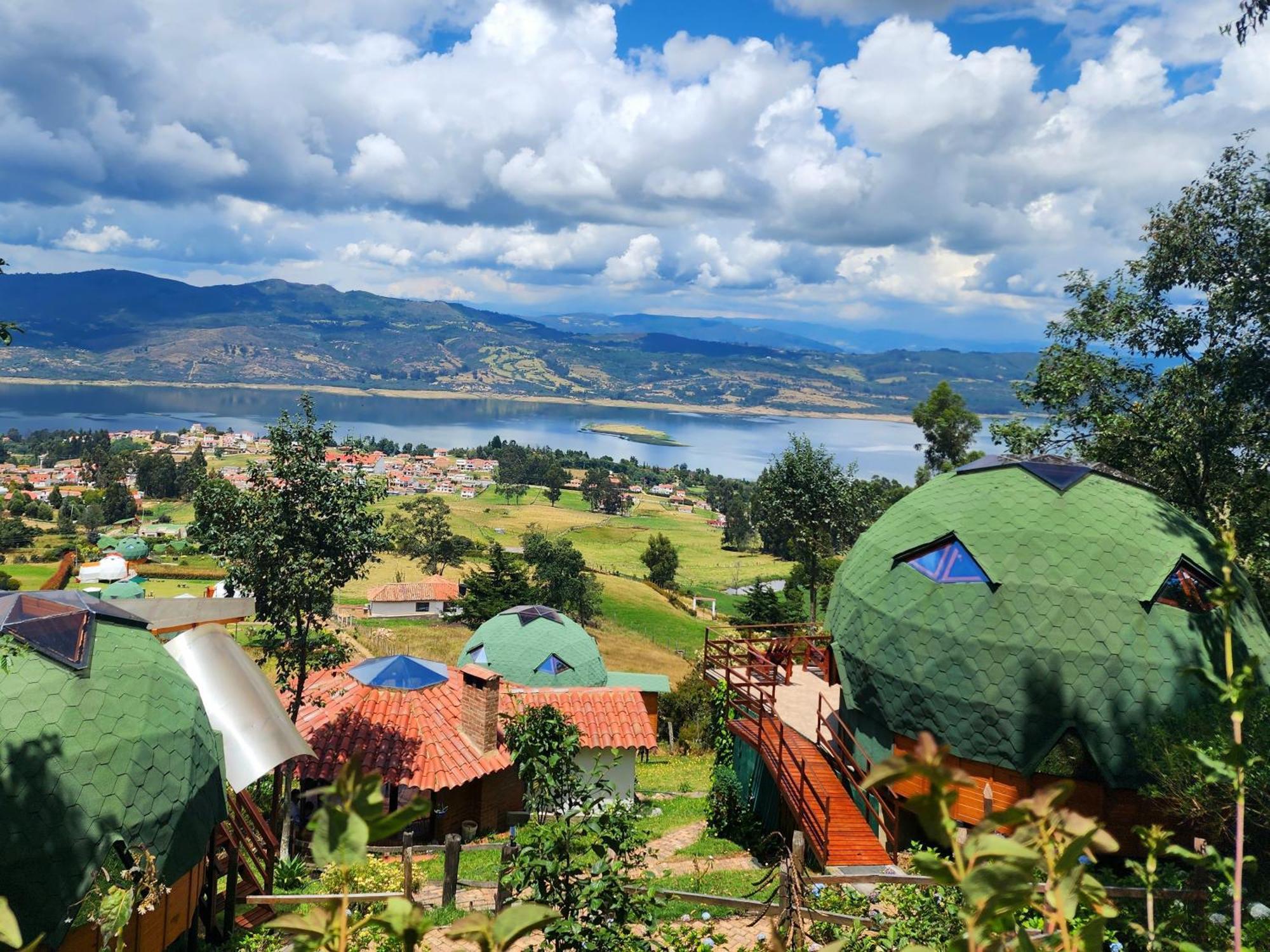 Glamping Sede Campestre Mirador De Pueblo Viejo Otel Guatavita Dış mekan fotoğraf