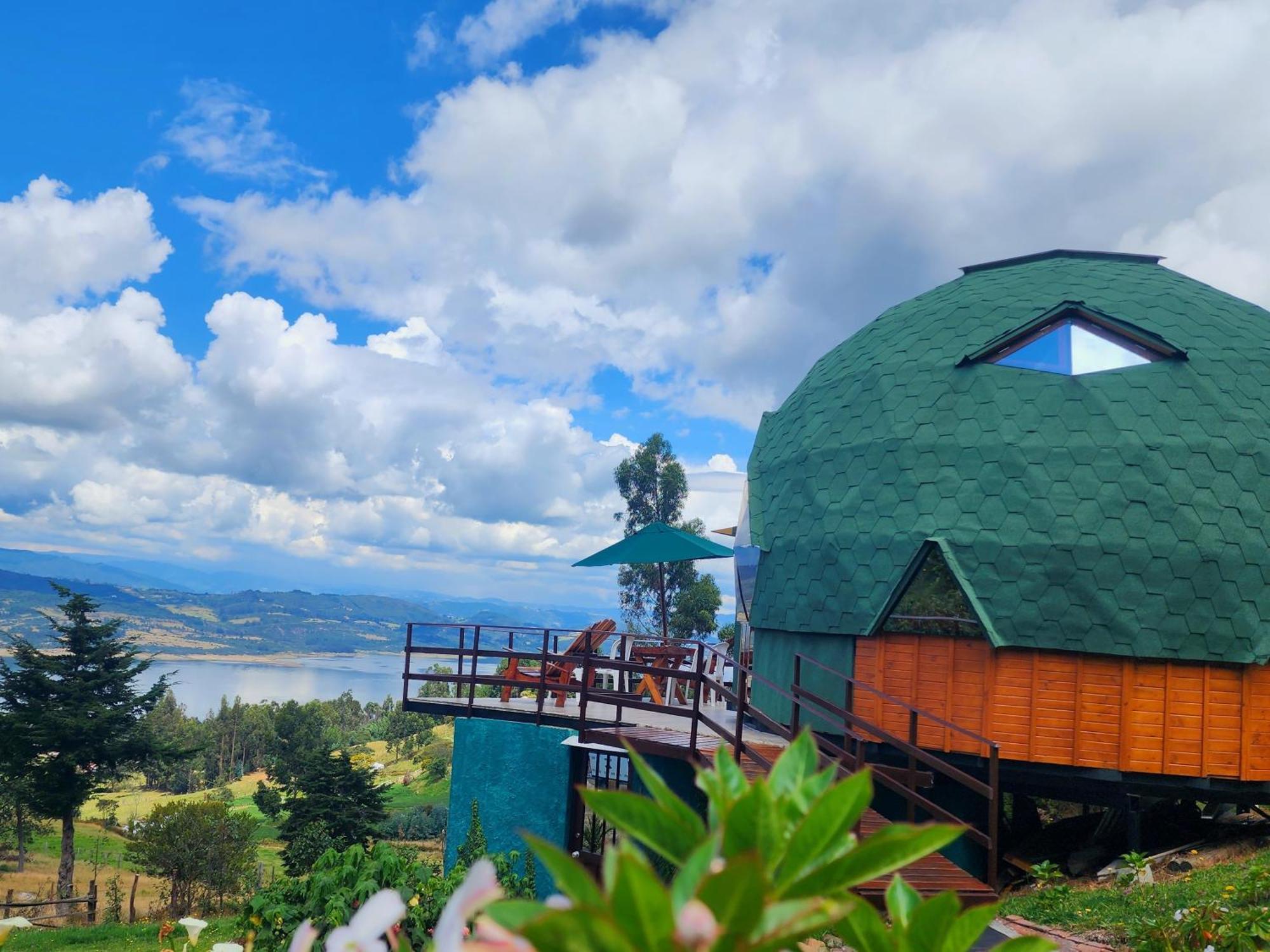 Glamping Sede Campestre Mirador De Pueblo Viejo Otel Guatavita Dış mekan fotoğraf