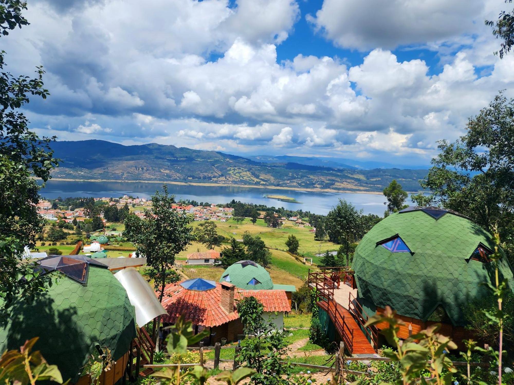 Glamping Sede Campestre Mirador De Pueblo Viejo Otel Guatavita Dış mekan fotoğraf